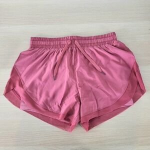 Halara Drawstring Contrast Mesh‎ 2 in 1 Shorts Cactus Flower Pink Liner Medium